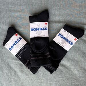 BOMBAS BLACK CREW SOCKS 3PACK